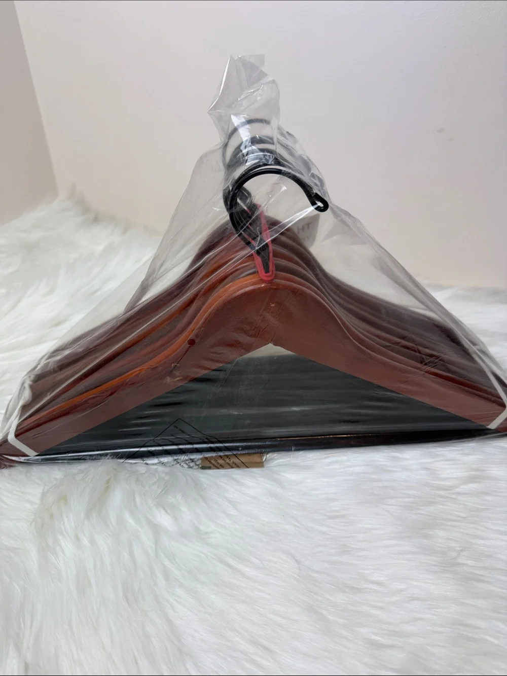 Brookstone Premium Wooden Suit Hangers in Mahogany - Set of 10